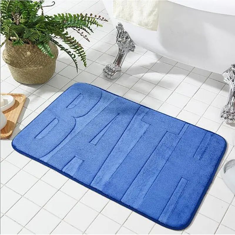 Alfombra de Baño Antideslizante Alfombra de Baño Super Absorbente Agua Suave Alfombra de Baño para Baño Dormitorio Ducha Suelo 1
