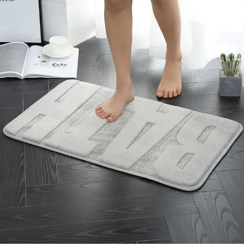Alfombra de Baño Antideslizante Alfombra de Baño Super Absorbente Agua Suave Alfombra de Baño para Baño Dormitorio Ducha Suelo