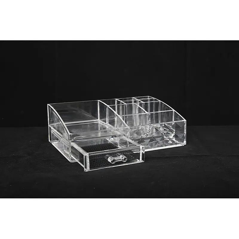 Caixa de cosméticos transparente