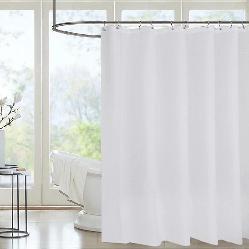 Cortinas de banho de plástico para chuveiro Cortina de chuveiro de poliéster à prova d'água 1