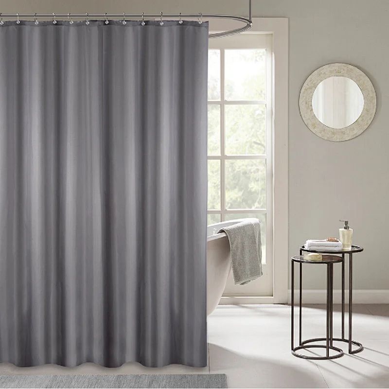 Cortinas de banho de plástico para chuveiro Cortina de chuveiro de poliéster à prova d'água