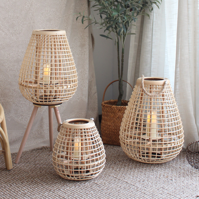 Rattan Candle Holder