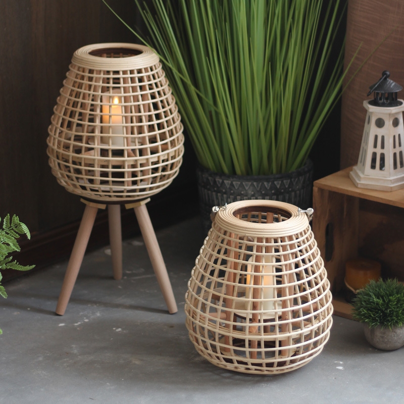 Rattan Candle Holder
