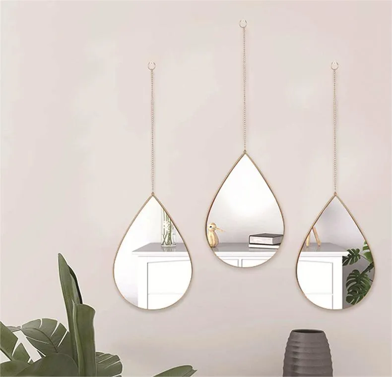 Decorative Mirror Wall Mirror Nordic Style Teardrop shaped 2024091903361812