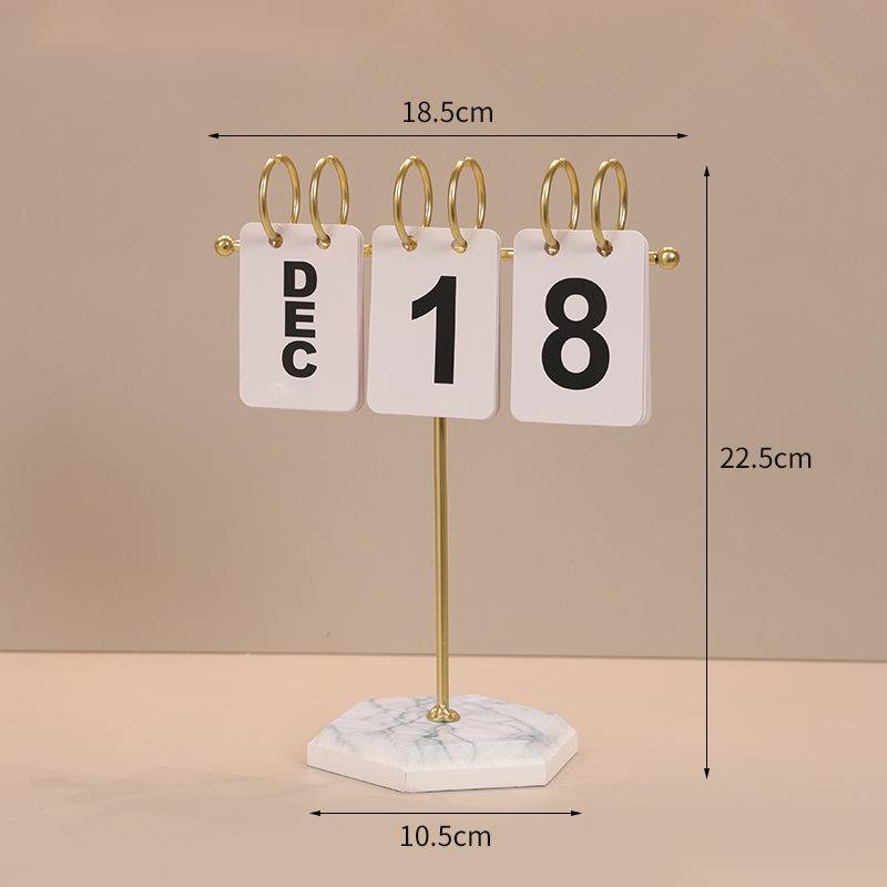 Ornamento de calendário de mesa