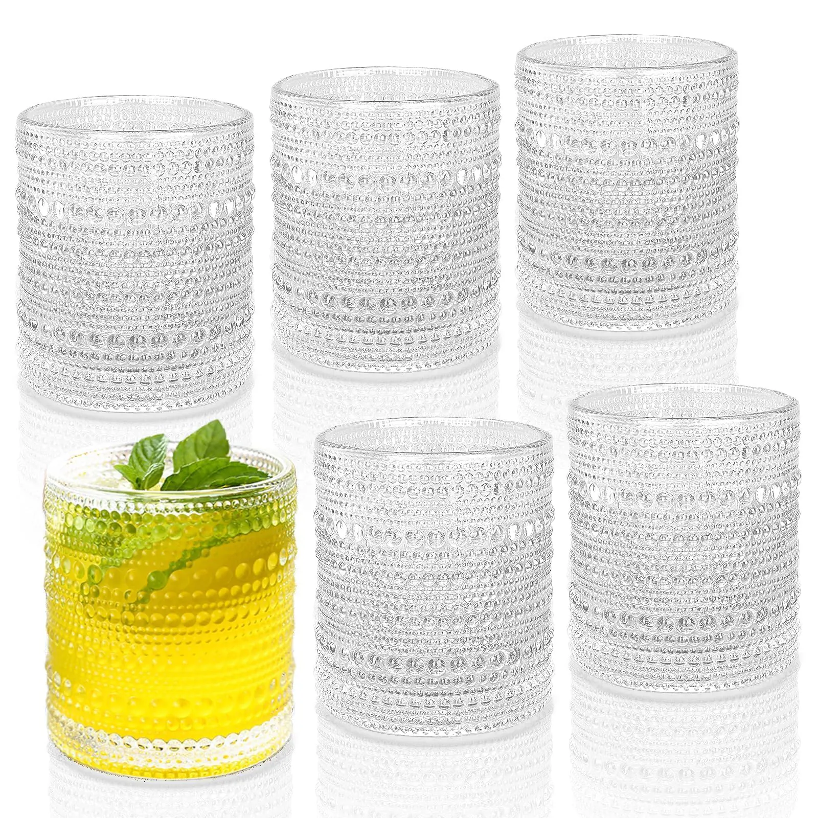 10OZ Textured Clear Water Glass 1 2026022803062435