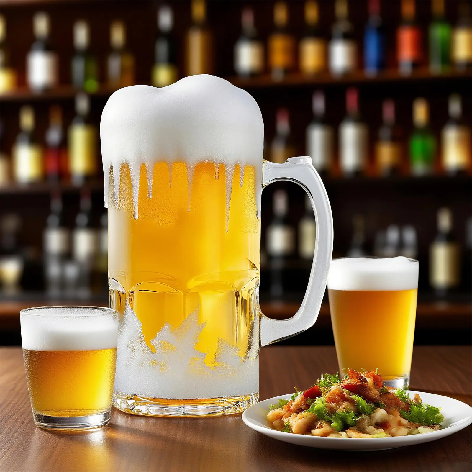 1L Large Heavy Glass Beer Mug 1 2026022802492167