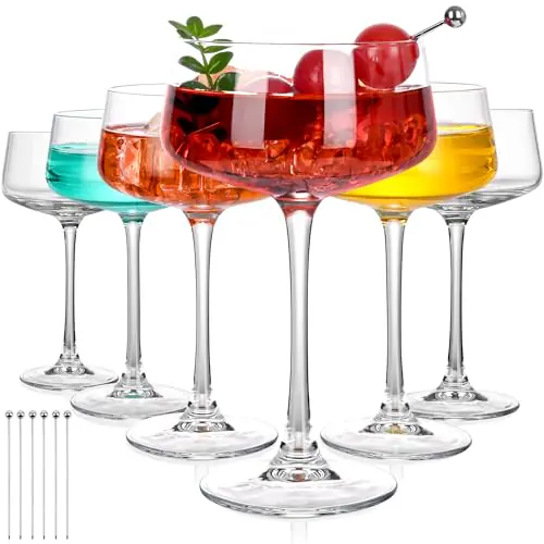 Hand Blown Crystal Cocktail Glasses 1 2026022803130156