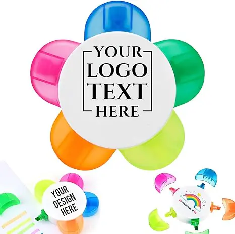Custom Flower Highlighters with logo1 2026030409561278