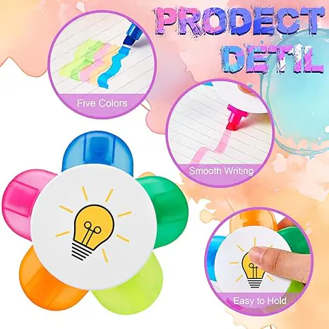 Custom Flower Highlighters with logo2 2026030409561431