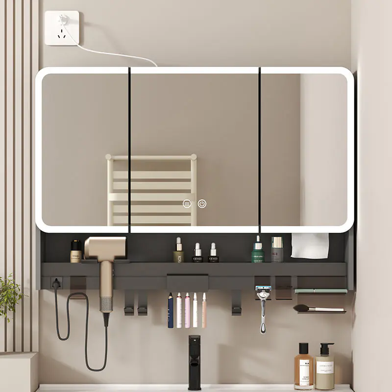 Mirror Cabinet With Mounted Hair Dryer Holder (2) 2026030508090364