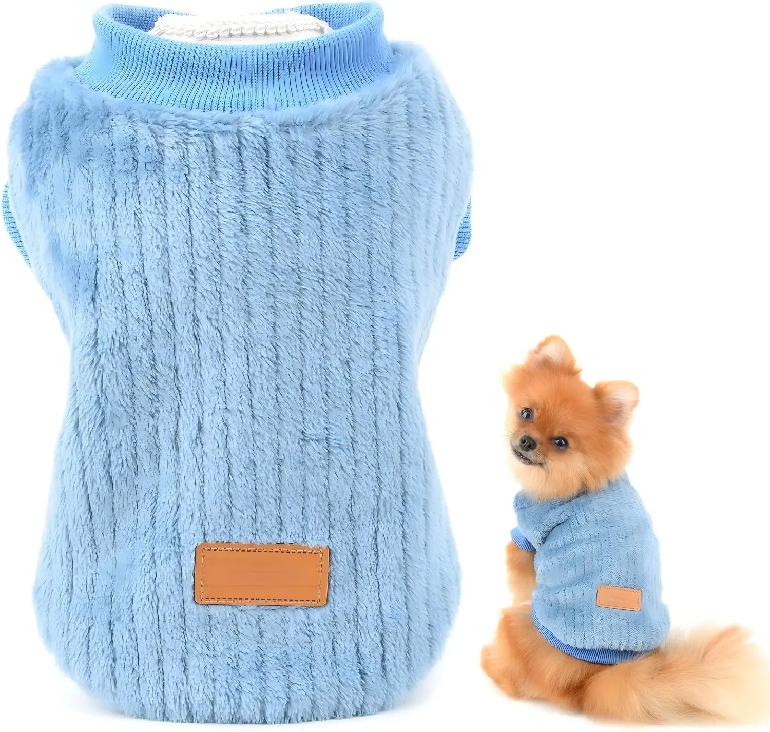 Pet Ribbed Fleece Sweaters 2026031003070059