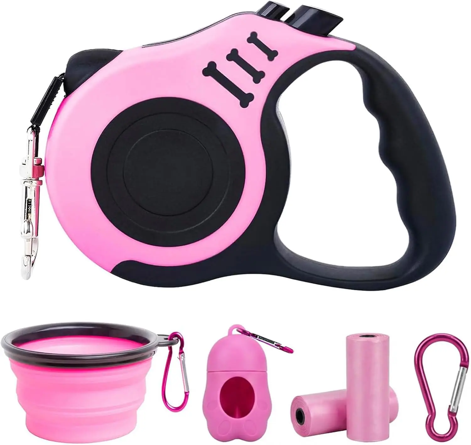 Retractable Dog Leash with Poo Bag 2026031005385729